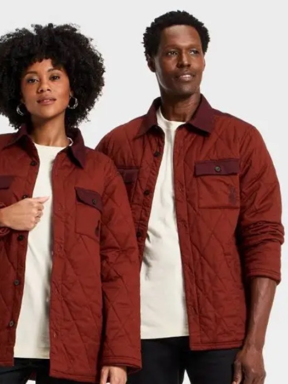 NEW Unisex Men/Women's Quilted Jacket Rust Black History Month African American